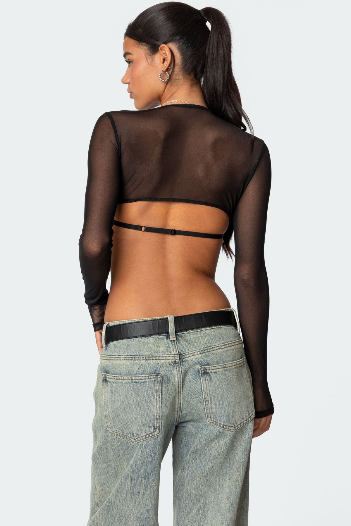 Lin Mesh Bra Top - Image 4