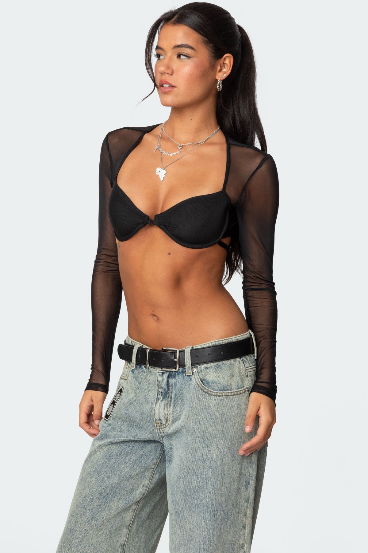 Lin Mesh Bra Top - Image 3