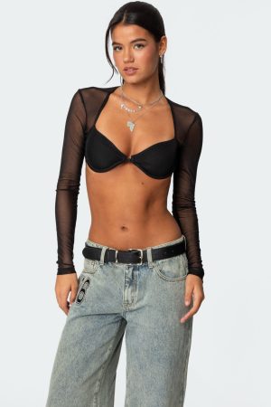 Lin Mesh Bra Top