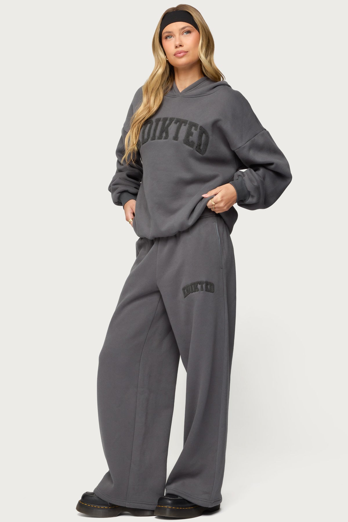 Edikted To You Wide Leg Sweatpants - Image 3