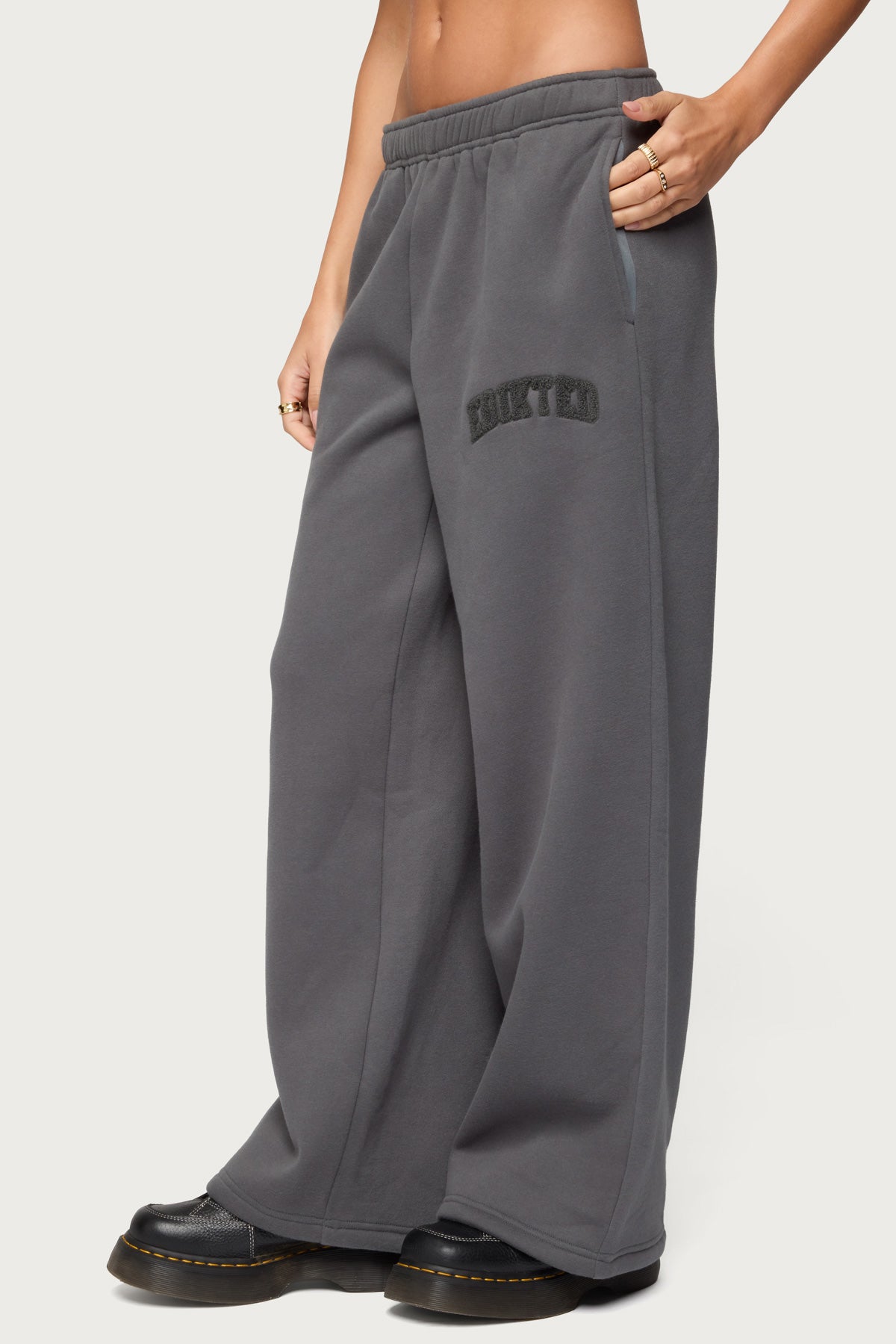 Edikted To You Wide Leg Sweatpants - Image 4