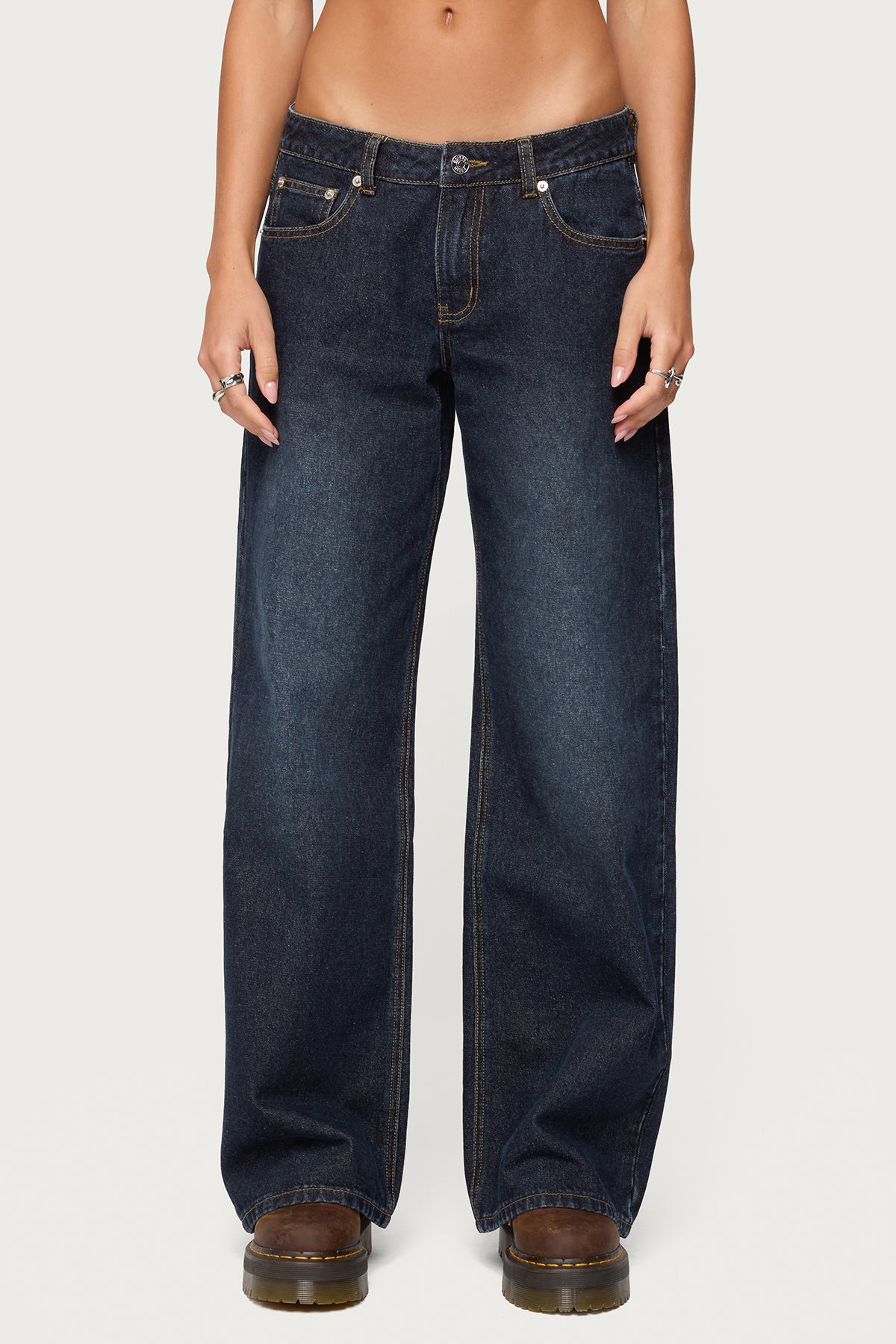 Raelynn Washed Low Rise Baggy Jeans - Image 2