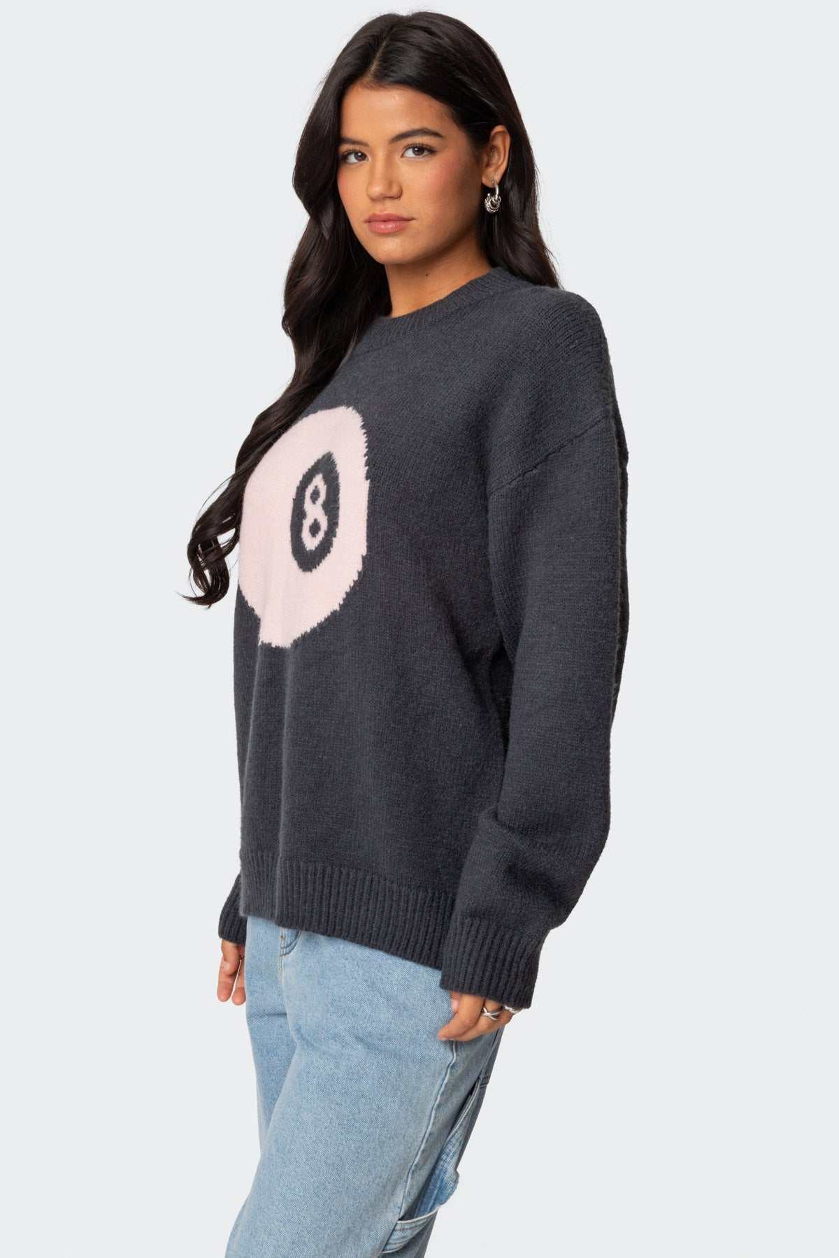 8 Ball Oversized Chunky Knit Sweater - Image 3