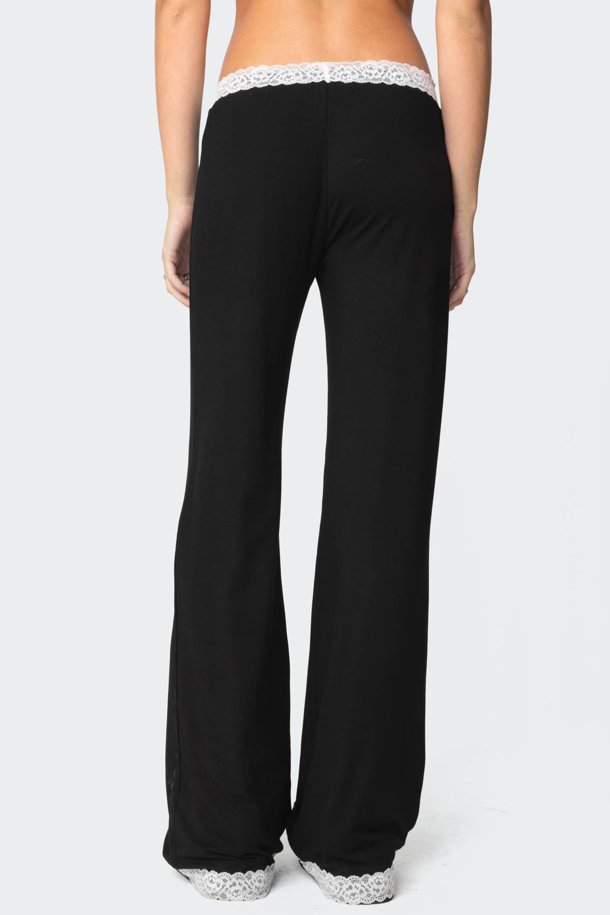 Domino Contrast Lace Trim Pants - Image 5