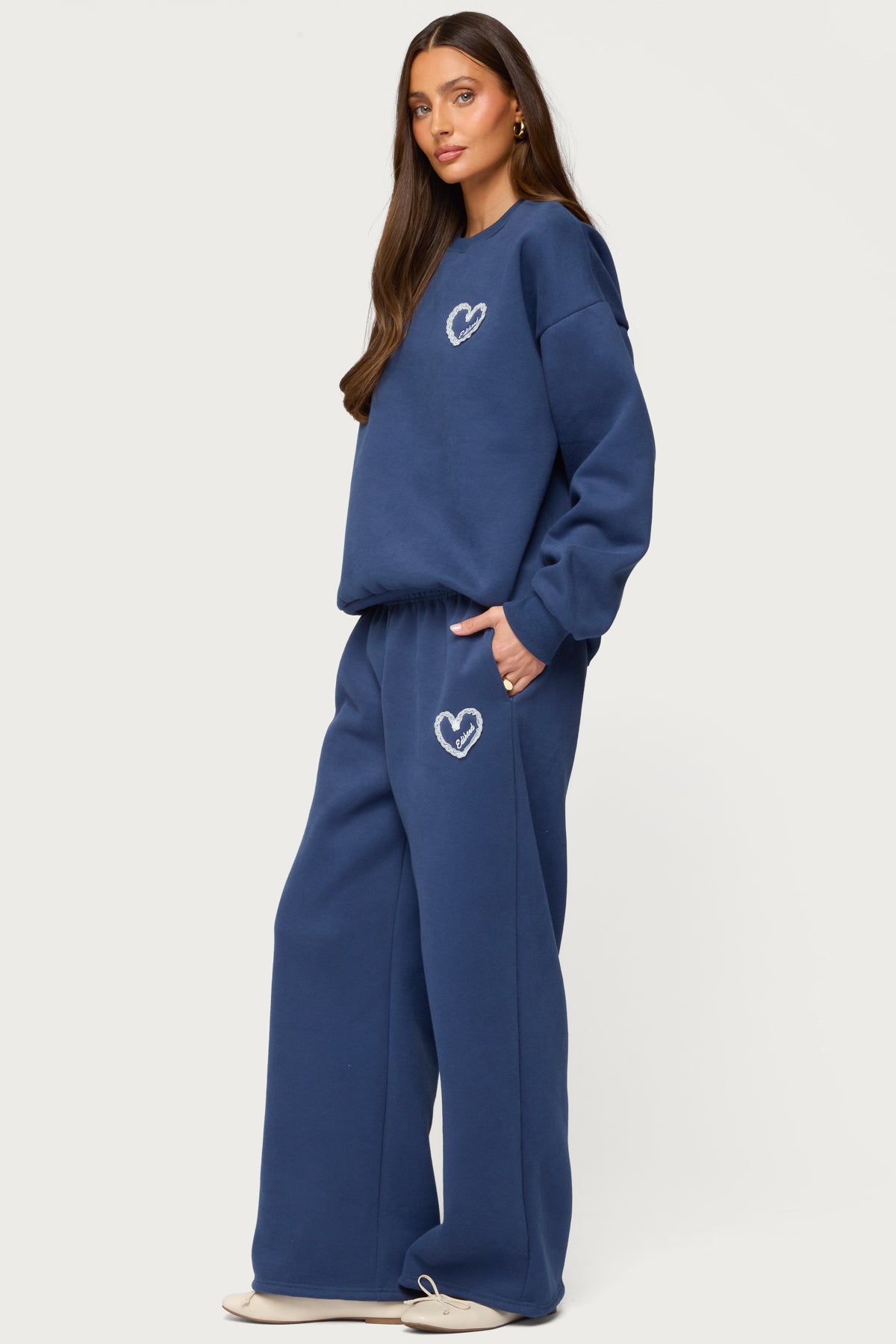 Love Edikted Wide Leg Sweatpants - Image 4