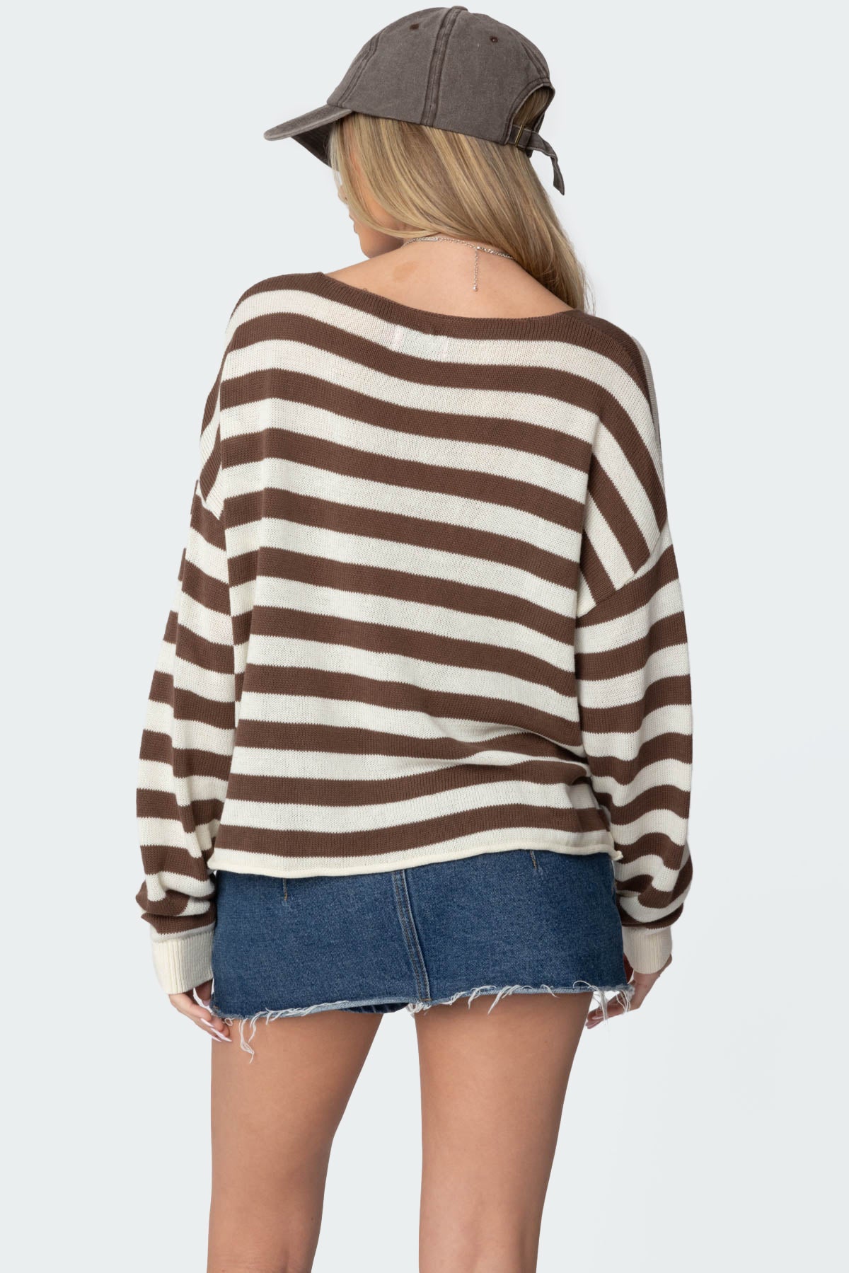 Anney Oversized Striped Sweater - Image 4