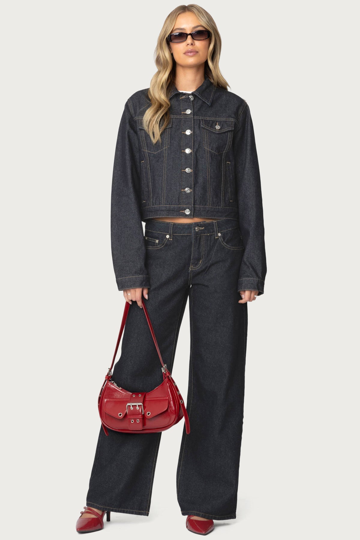 Raelynn Washed Low Rise Baggy Jeans - Image 4