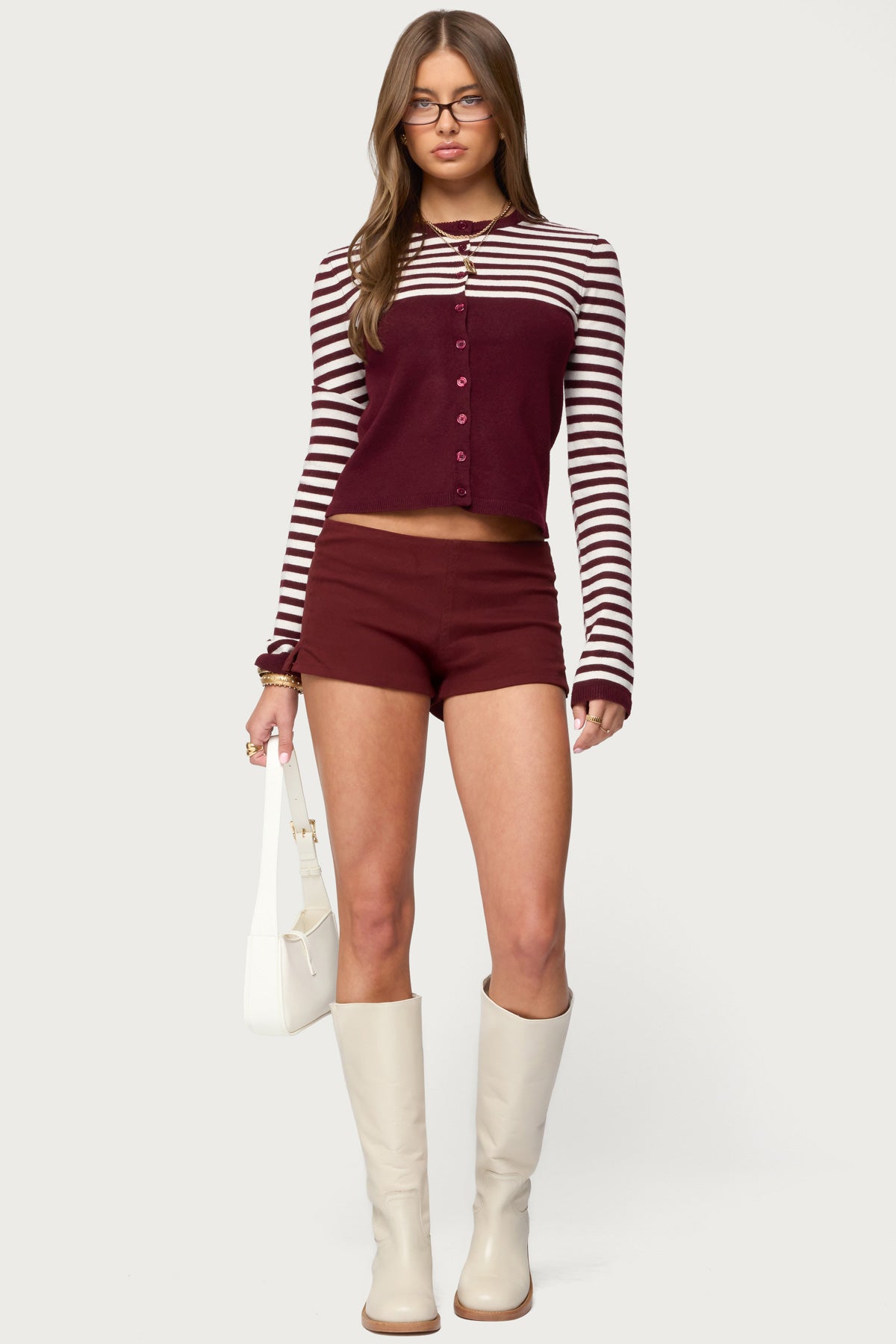 Goni Stripey Knit Cardigan - Image 2