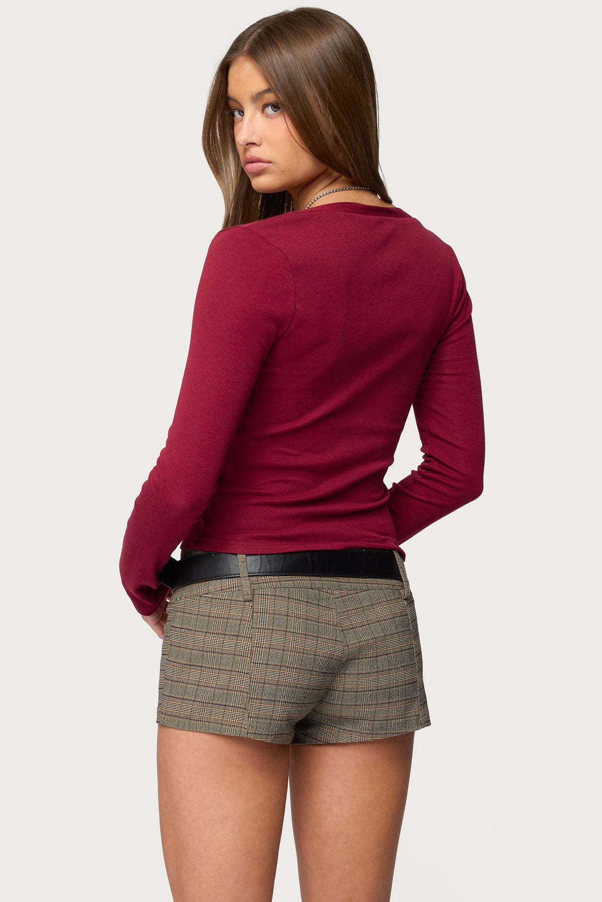 Charla V Neck Button Up Top - Image 5