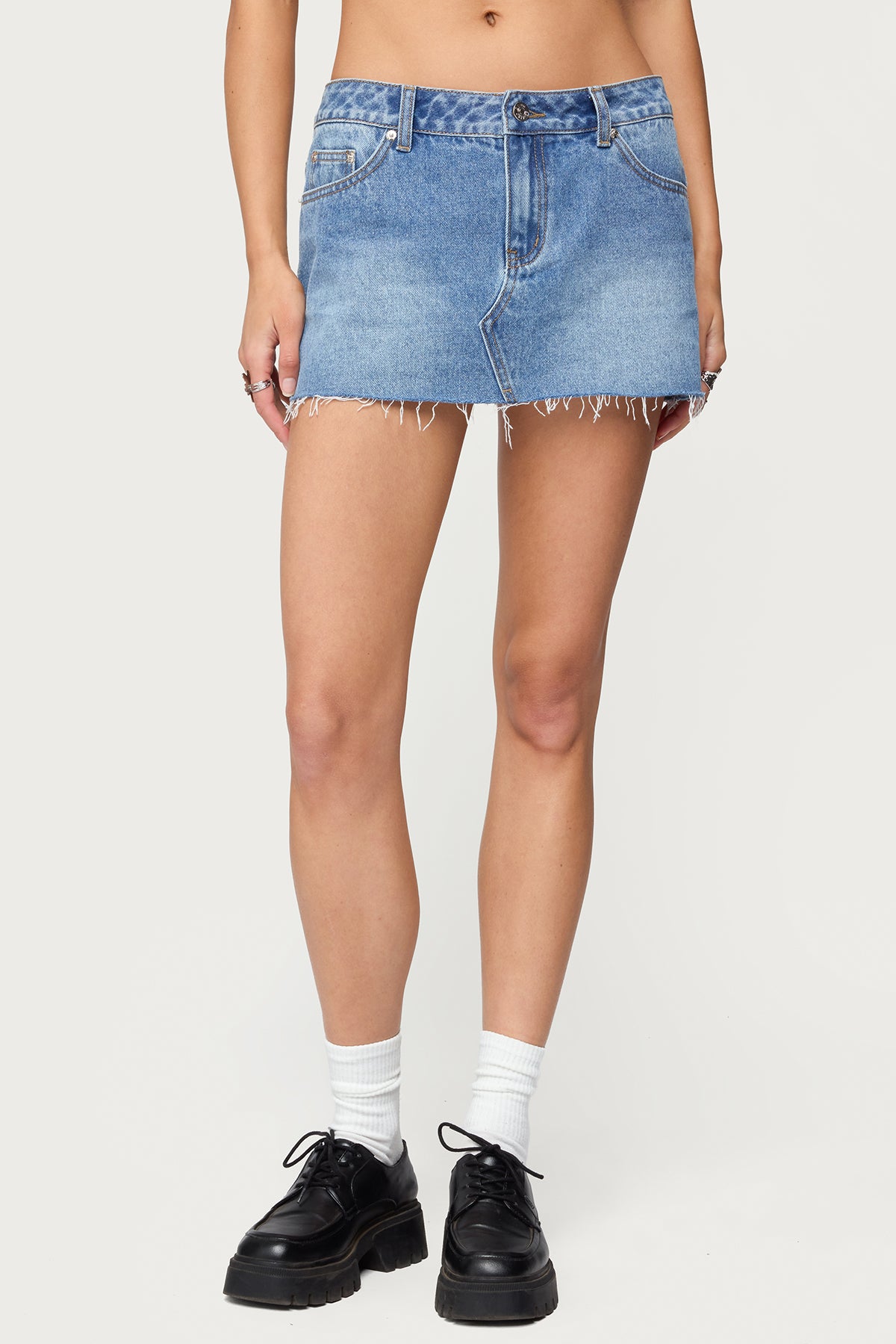 Micah Denim Mini Skirt - Image 2