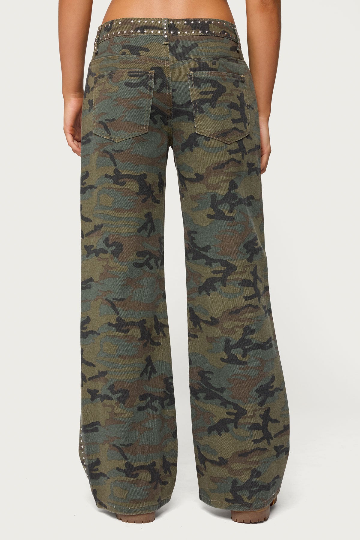 Quincy Studded Low Rise Baggy Jeans - Image 4