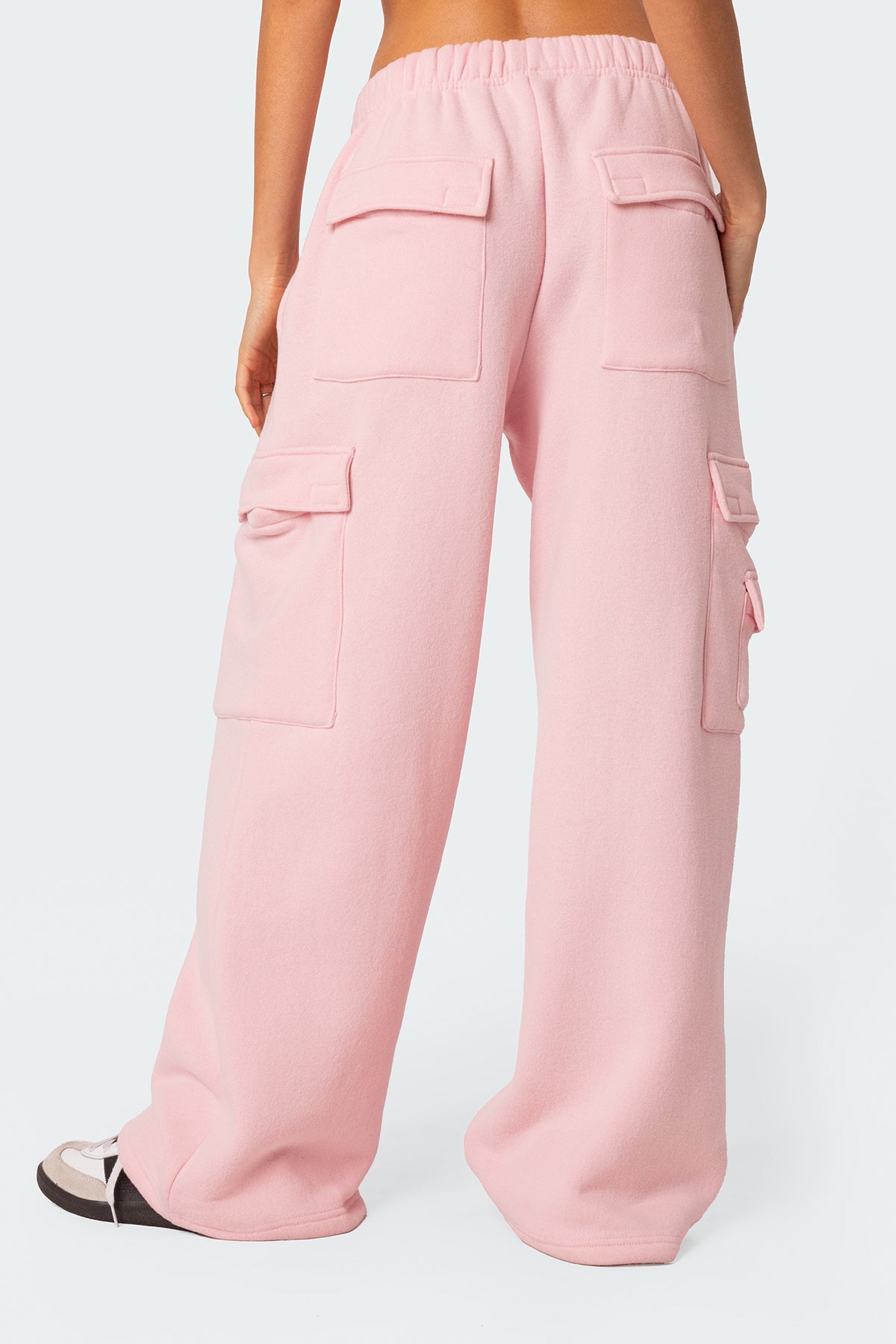 Wide Leg Cargo Sweatpants - Image 4