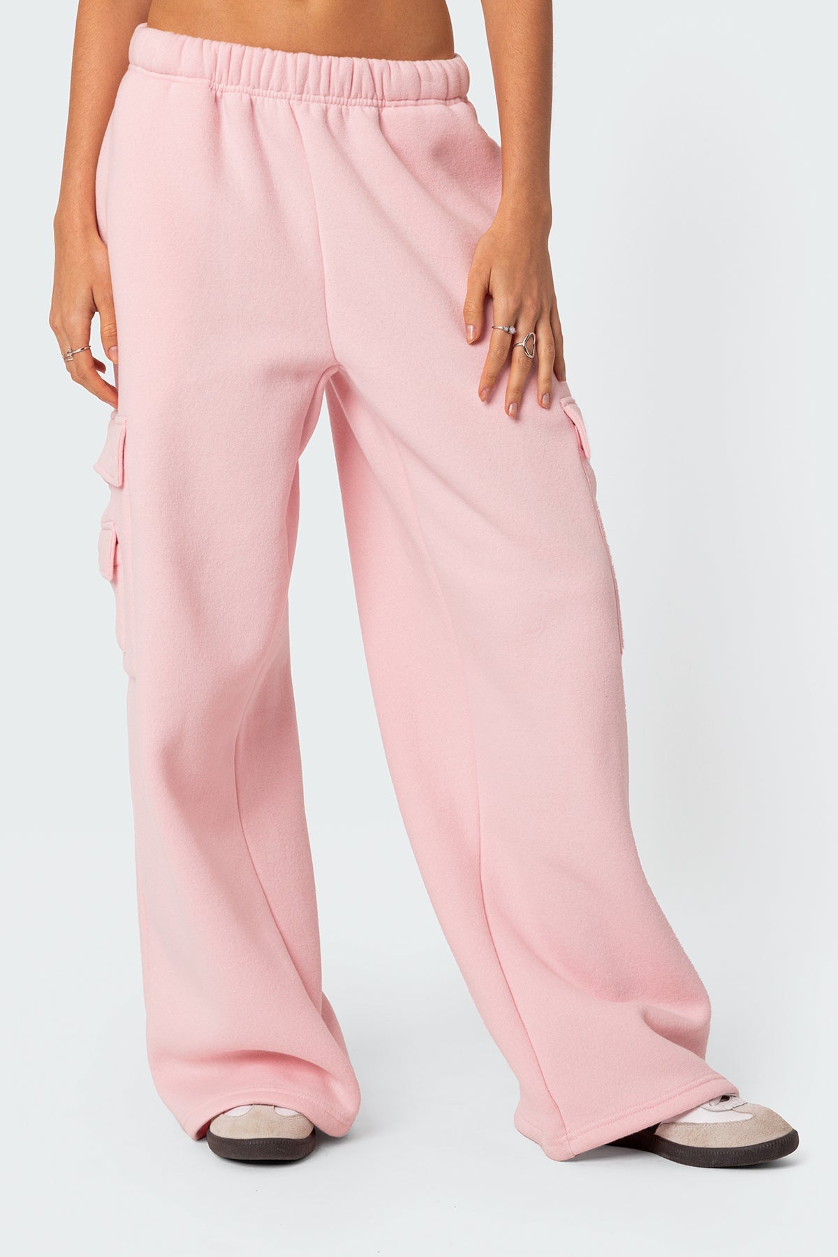 Wide Leg Cargo Sweatpants - Image 3