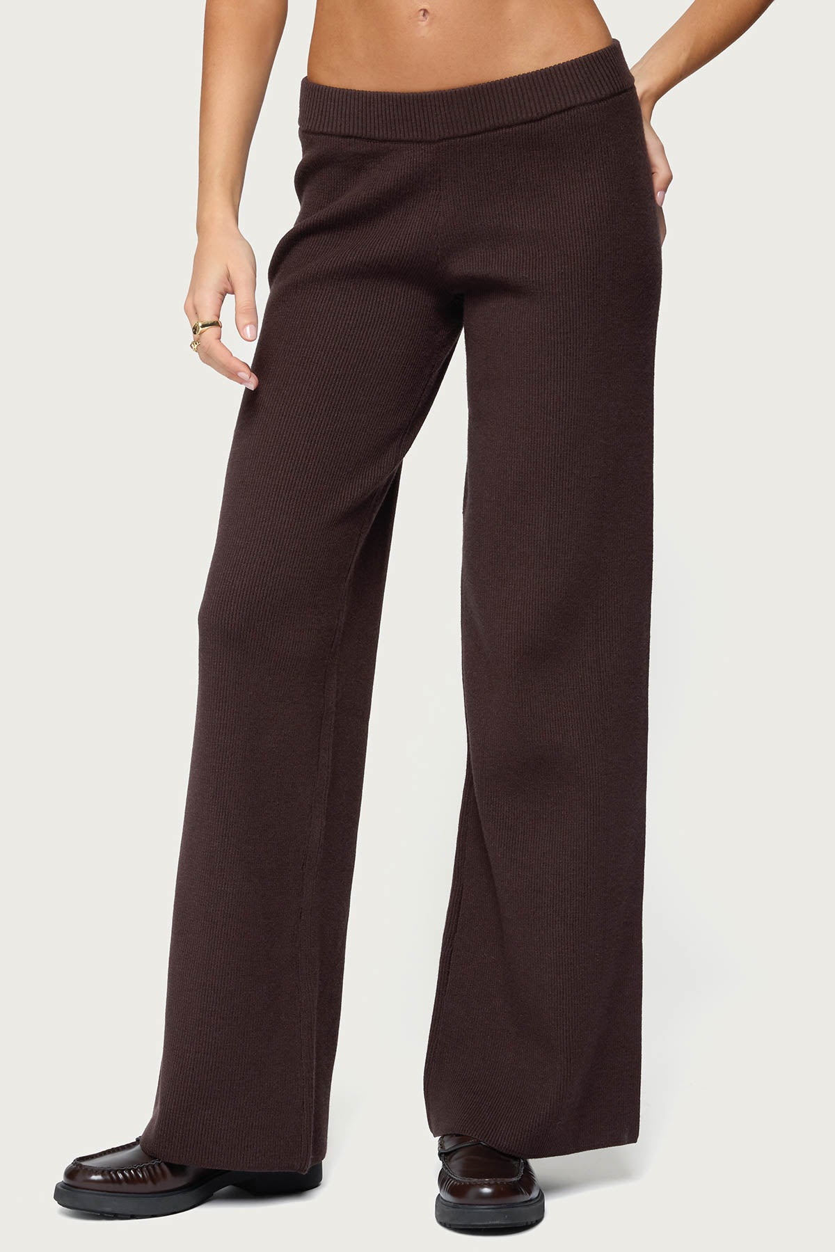 Lorie Wide Leg Knit Pants - Image 2