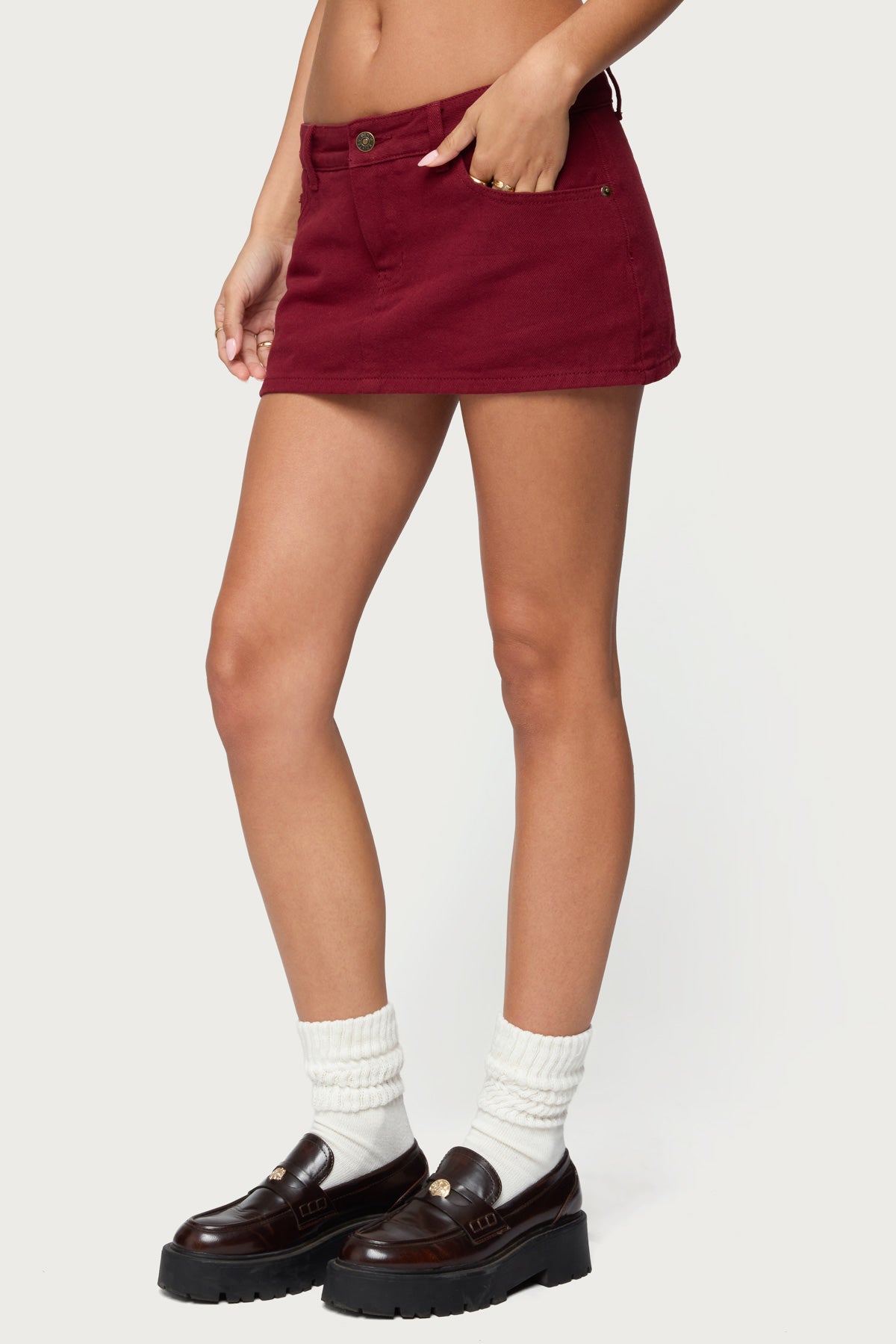Camelia Denim Mini Skort - Image 4
