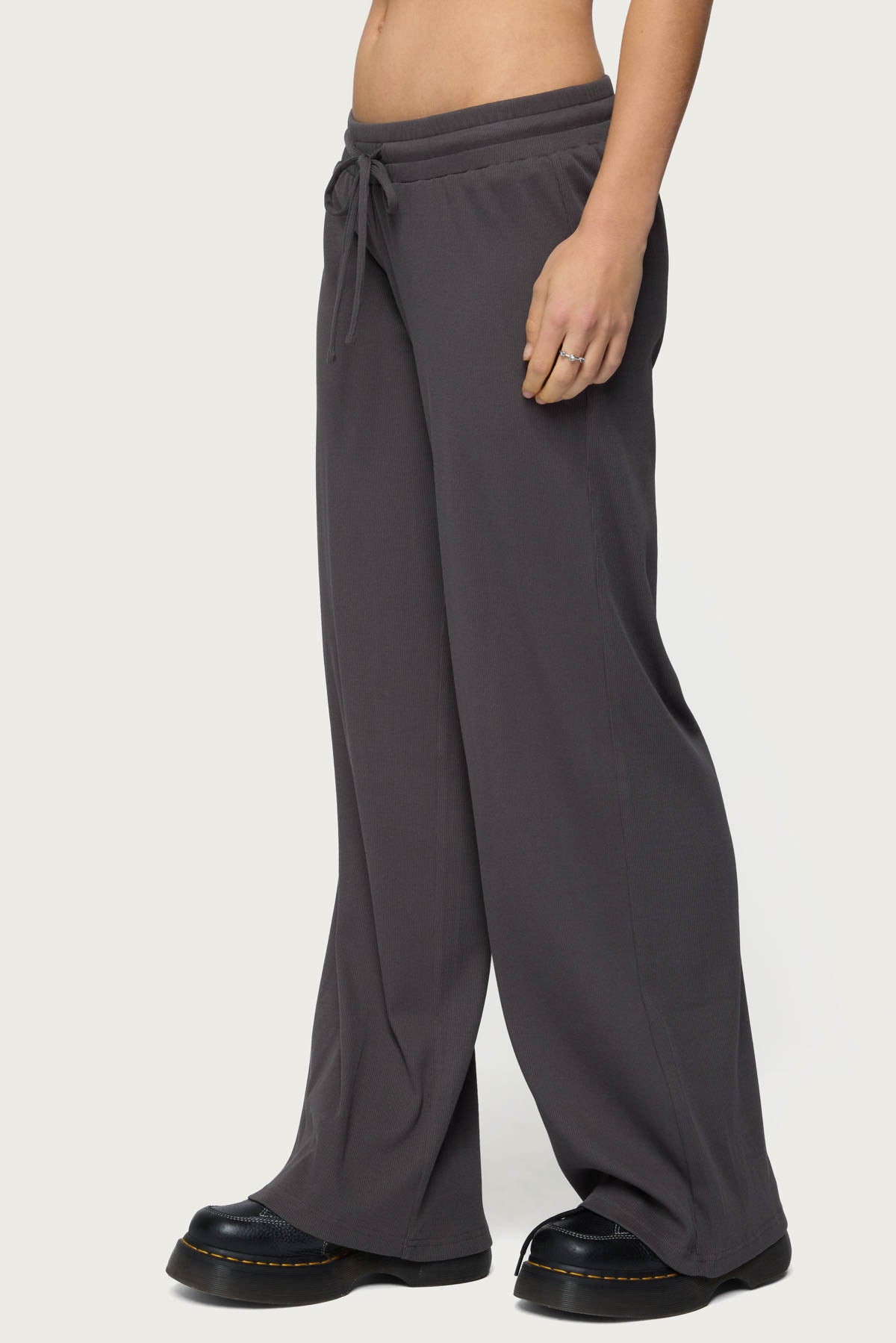 Cicilia Straight Leg Ribbed Pants - Image 4