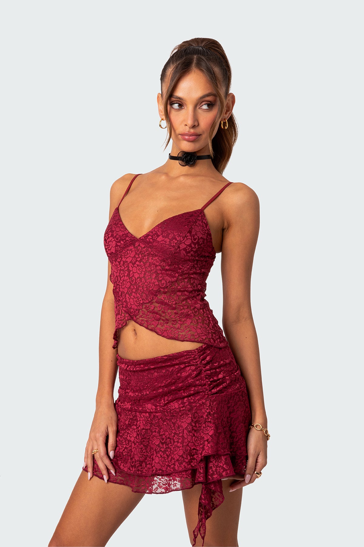 Ruby Sheer Lace Tank Top - Image 3