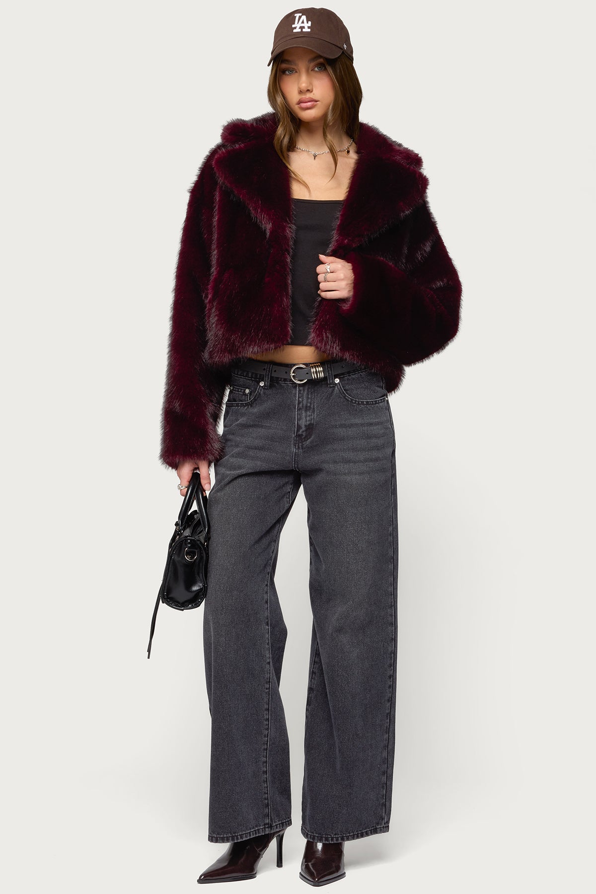 Kamilah Oversized Faux Fur Coat - Image 2