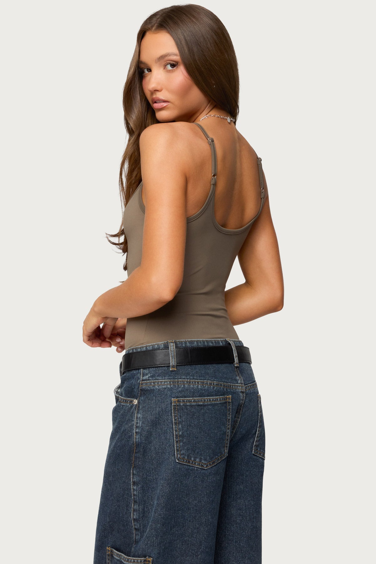 Teaghan V Neck Fitted Bodysuit - Image 5