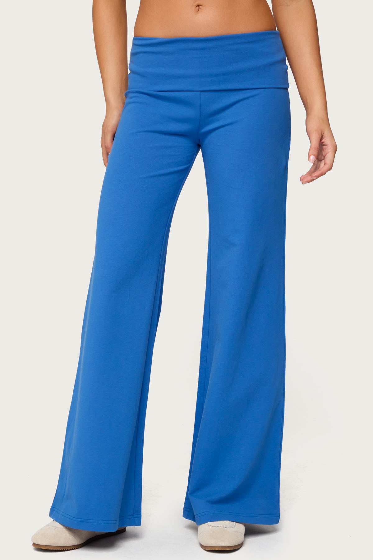 Wide Leg Foldover Pants - Image 2