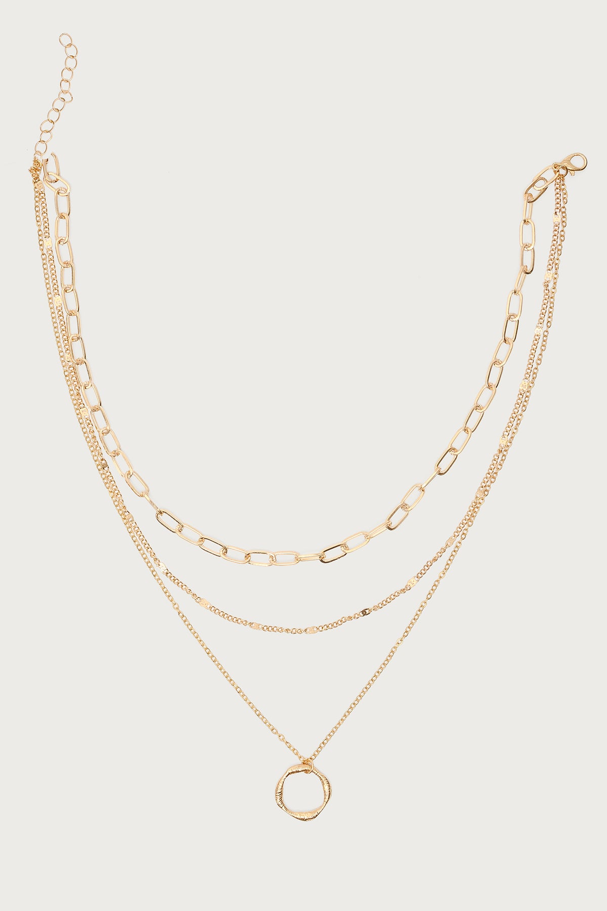 Layered Mixed Chain Necklace - Image 2