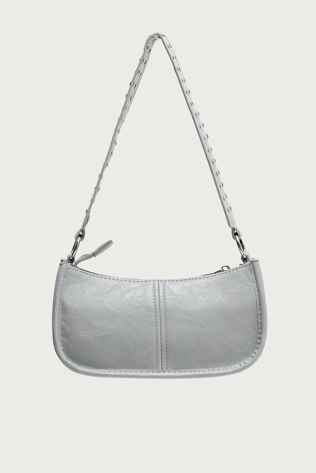 Studded Strap Faux Leather Bag - Image 2