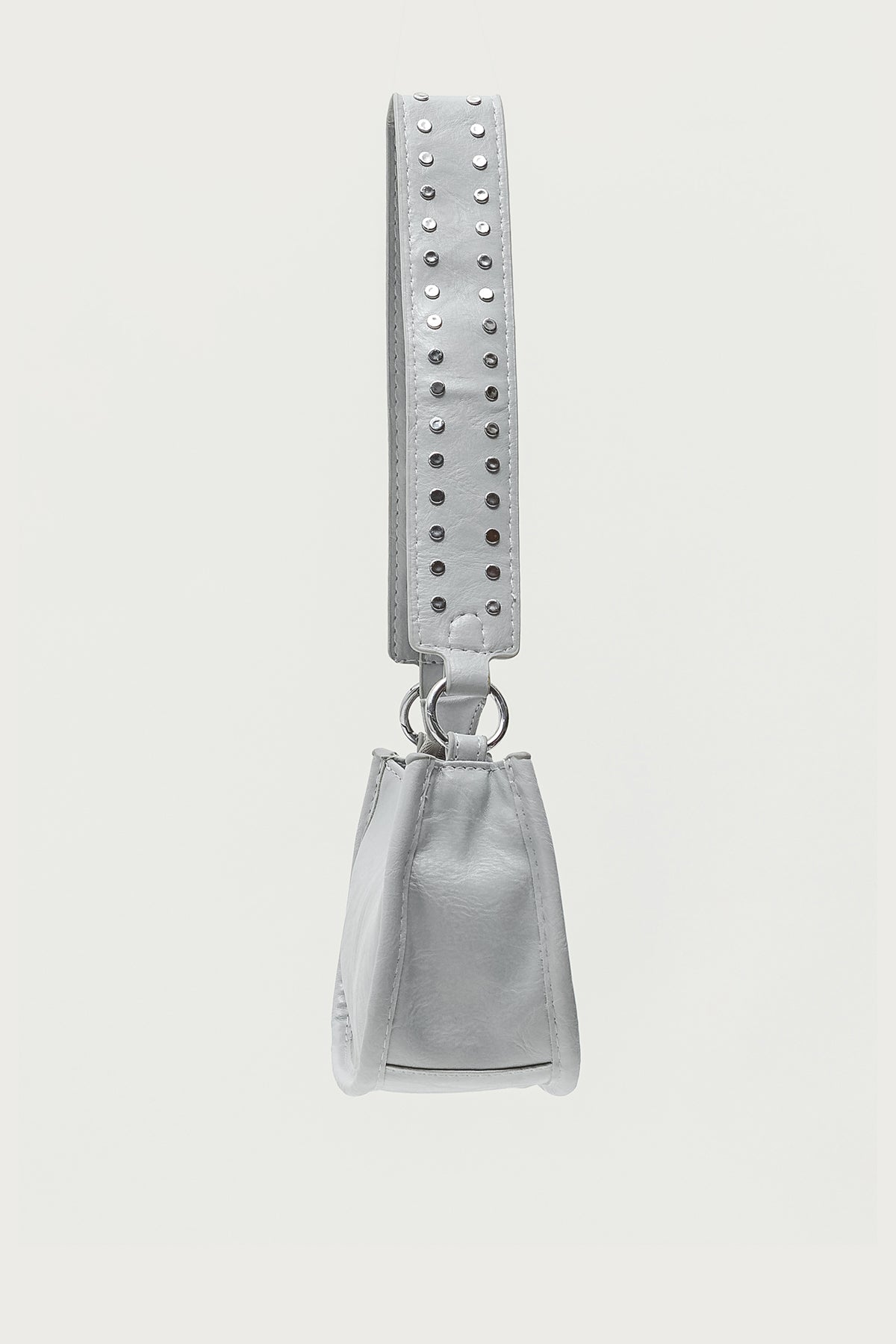 Studded Strap Faux Leather Bag - Image 3