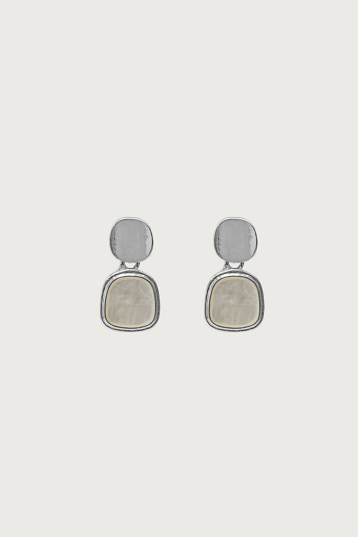 Iridescent Stone Dangle Earrings - Image 2
