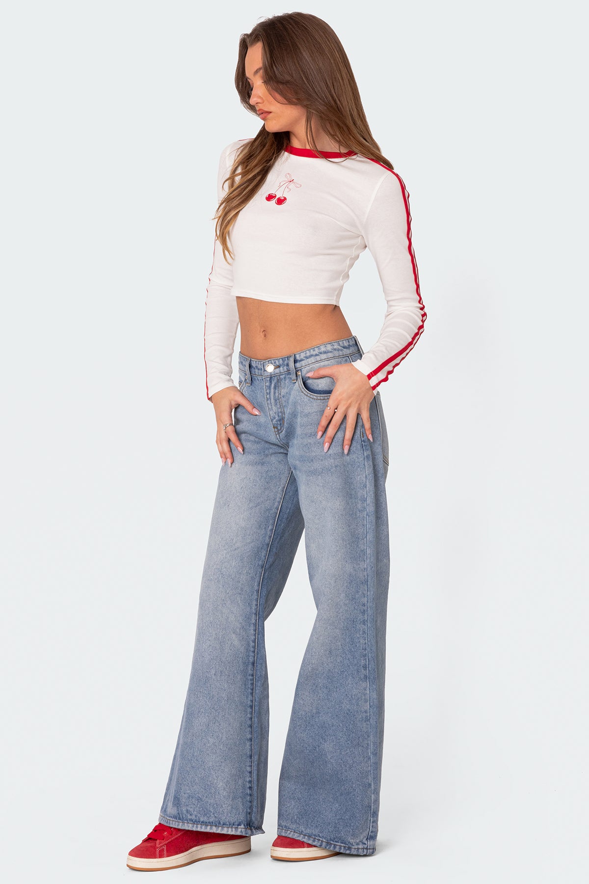 Low Rise Bootcut Jeans - Image 5