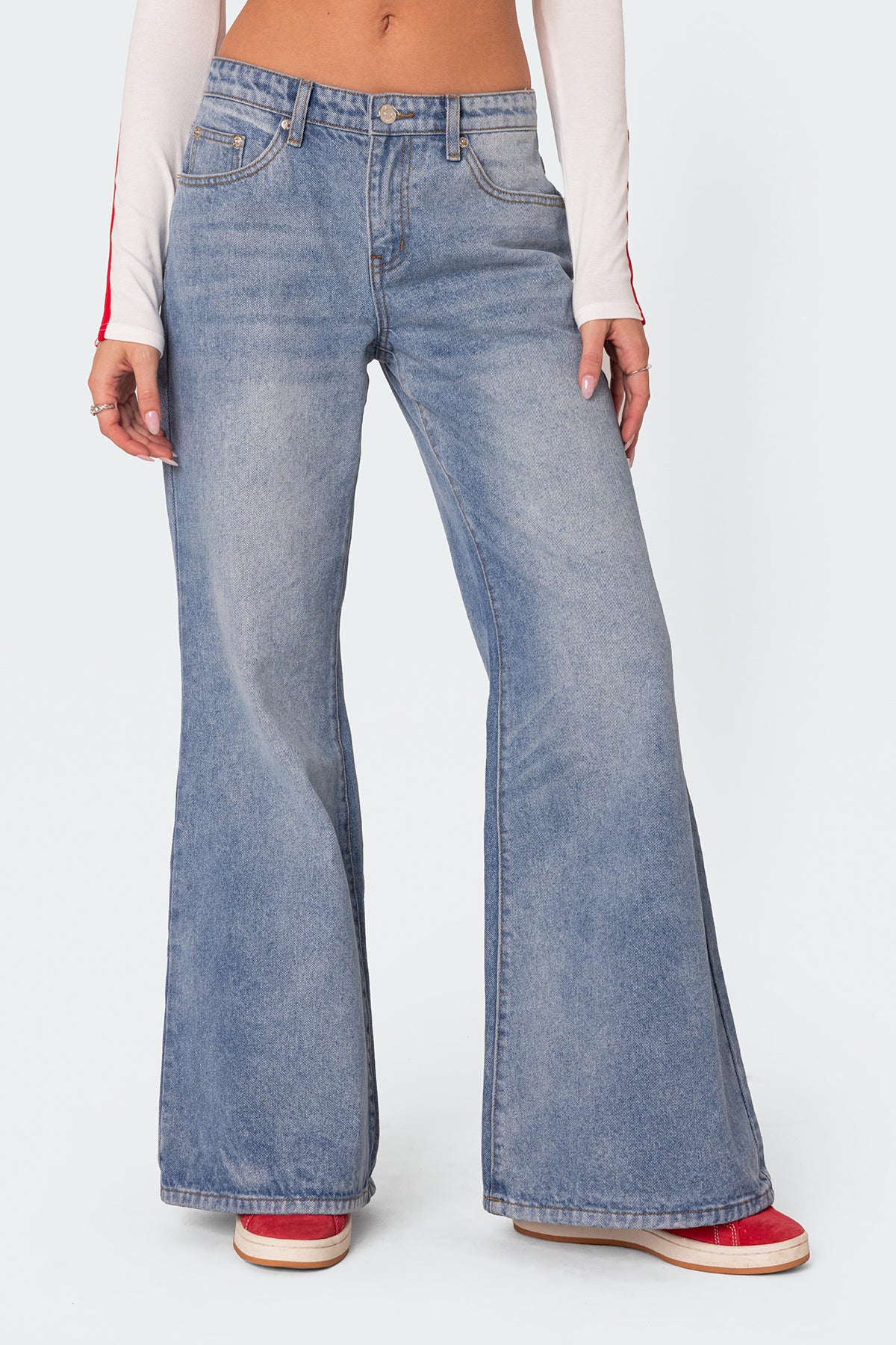 Low Rise Bootcut Jeans - Image 3