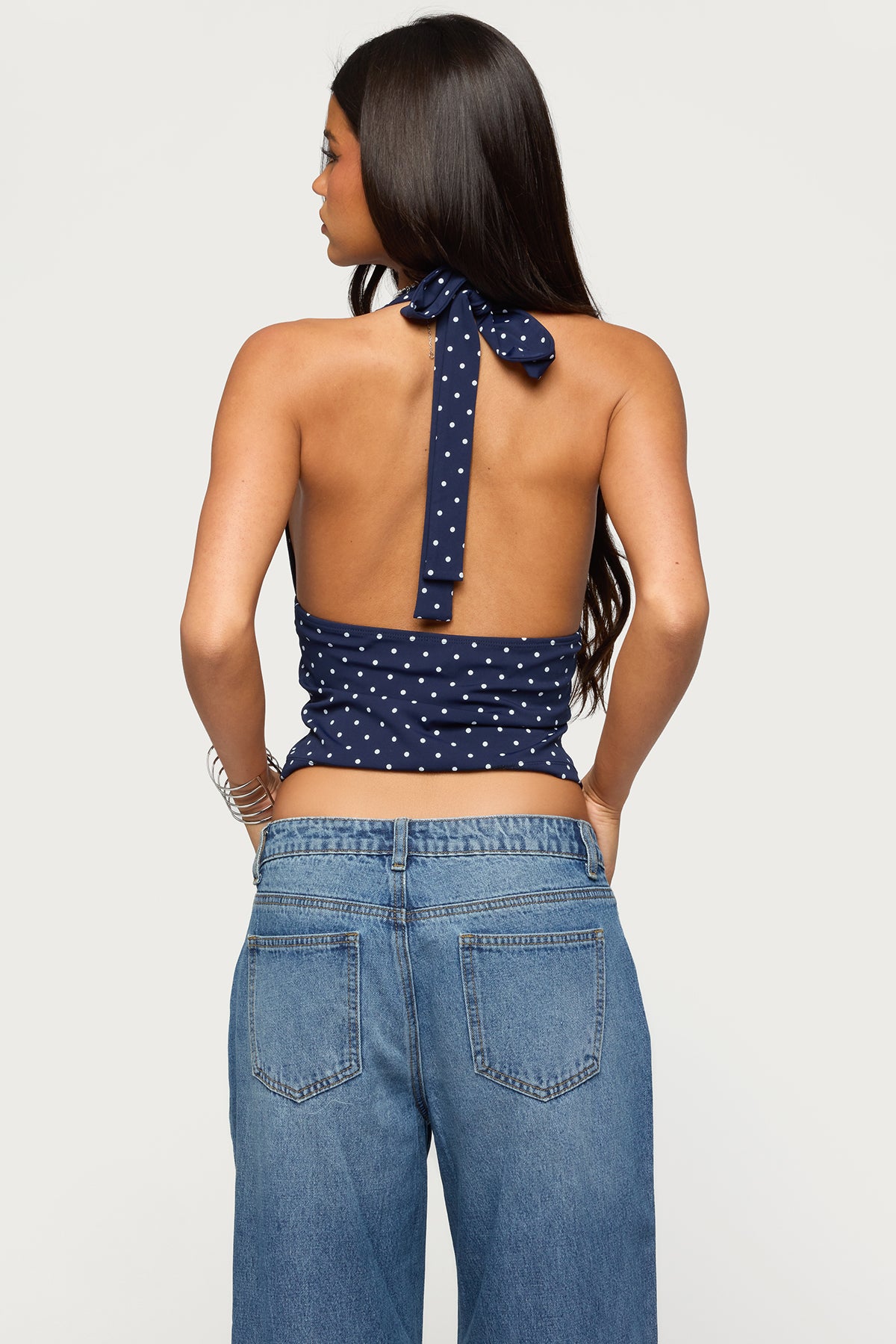 Blaire Polka Dot Halter Top - Image 5