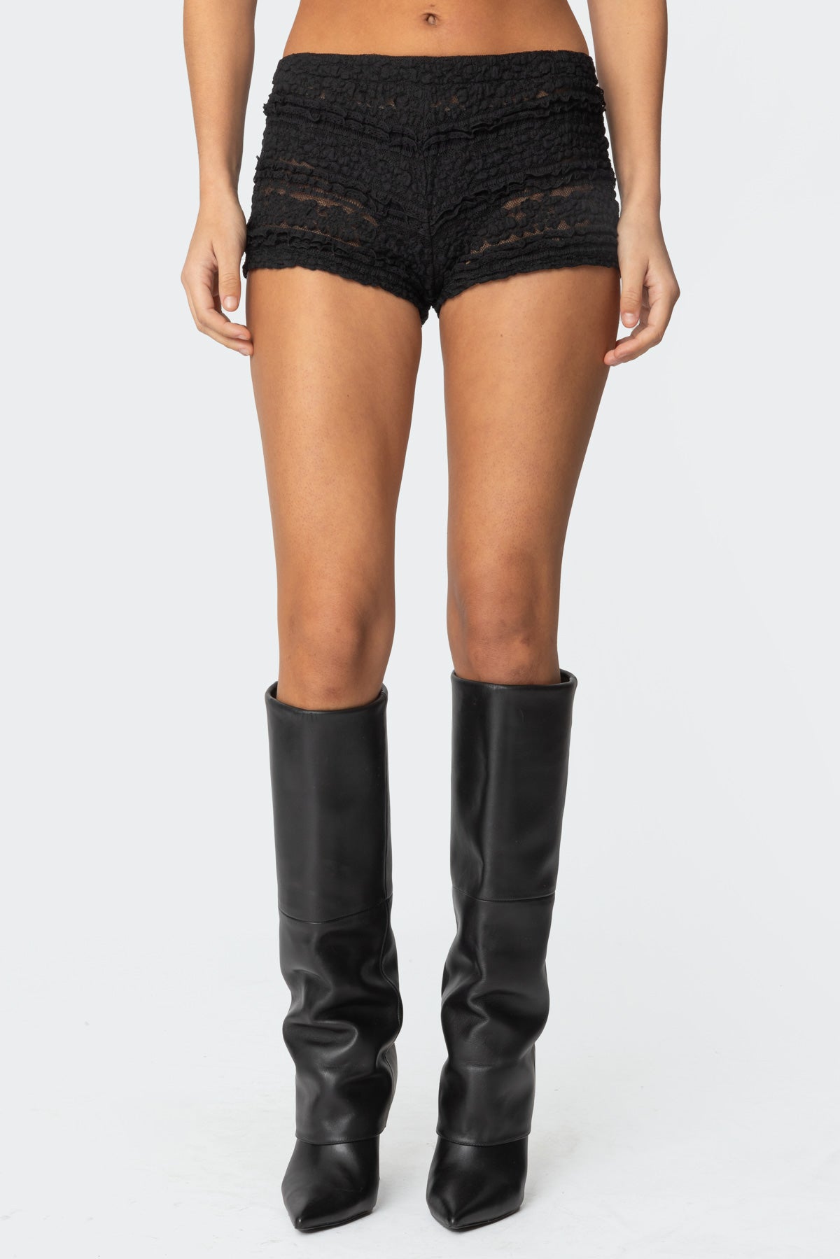 Maisley Sheer Lace Shorts - Image 2