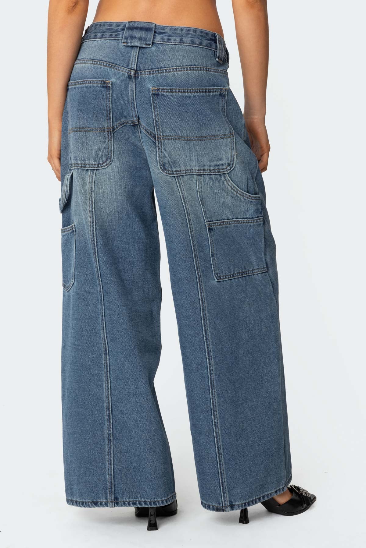Tal Low Rise Baggy Carpenter Jeans - Image 4