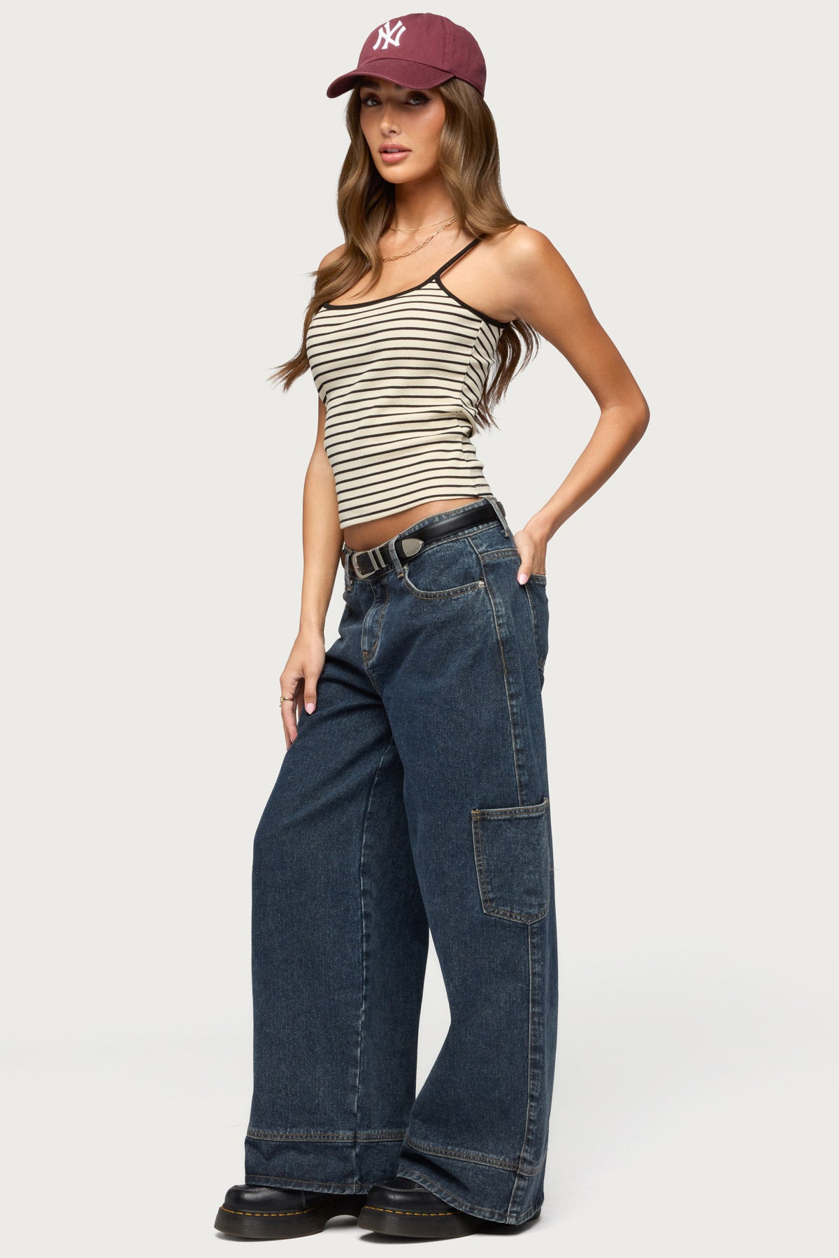 Gretta Striped Ribbed Tank Top - Image 4