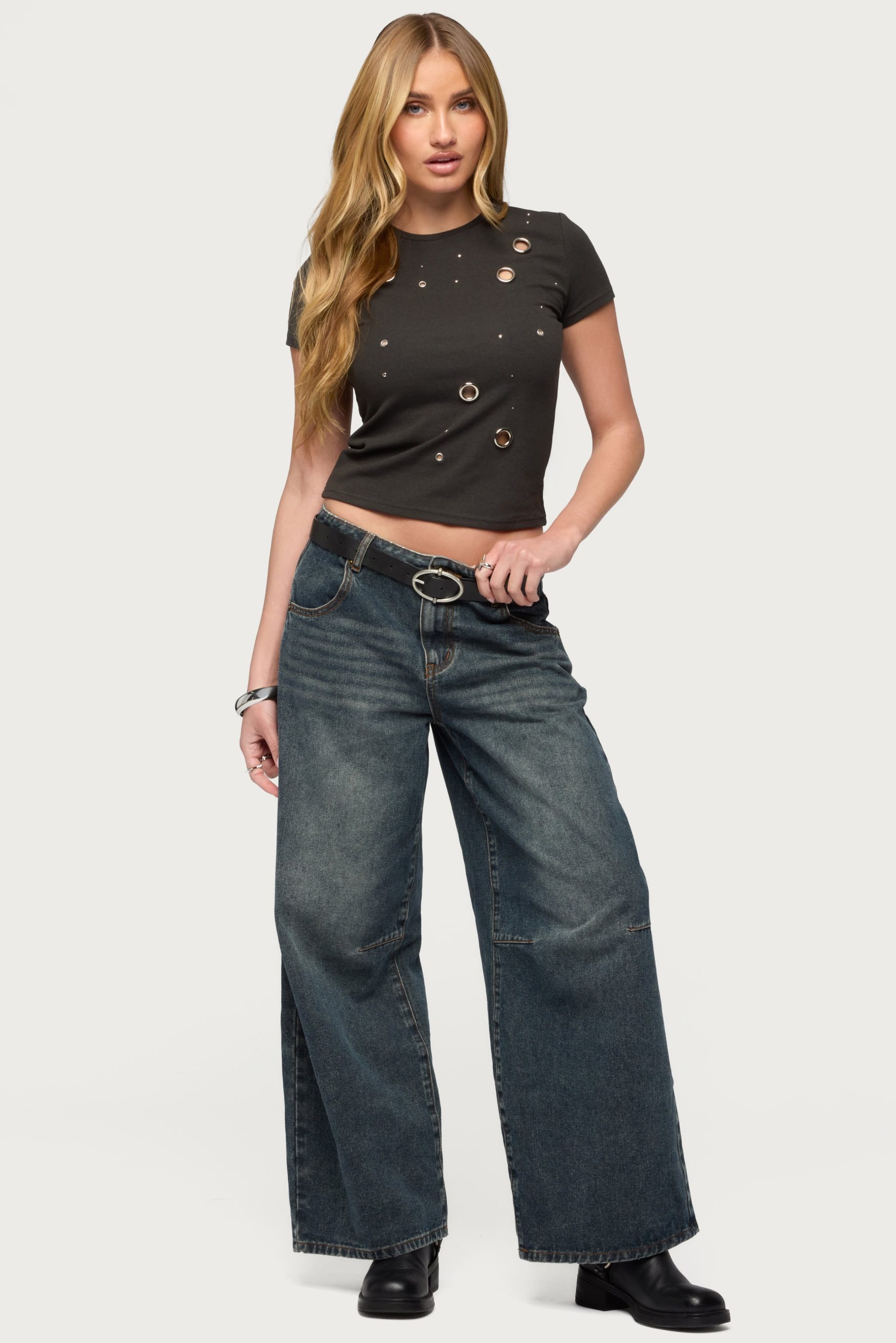 Aitana Grommet Stud T Shirt - Image 5