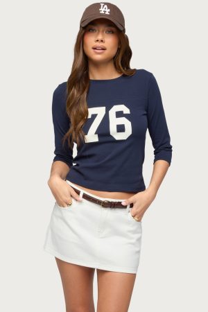 Seventy Six Three-Quarter Sleeve T Shirt