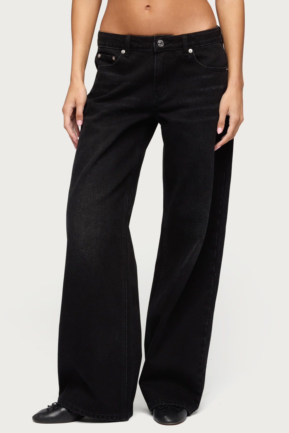 Raelynn Washed Low Rise Baggy Jeans - Image 2