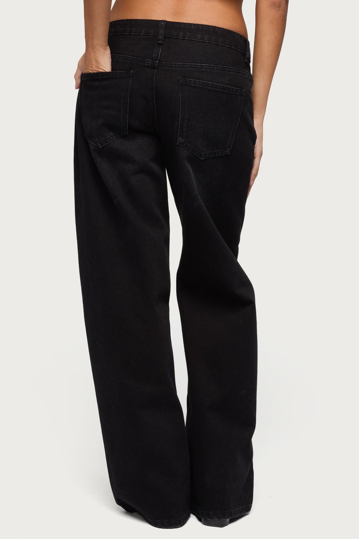 Raelynn Washed Low Rise Baggy Jeans - Image 4