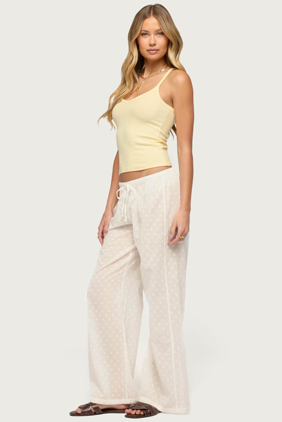 Aspyn V Neck Ribbed Tank Top - Image 4