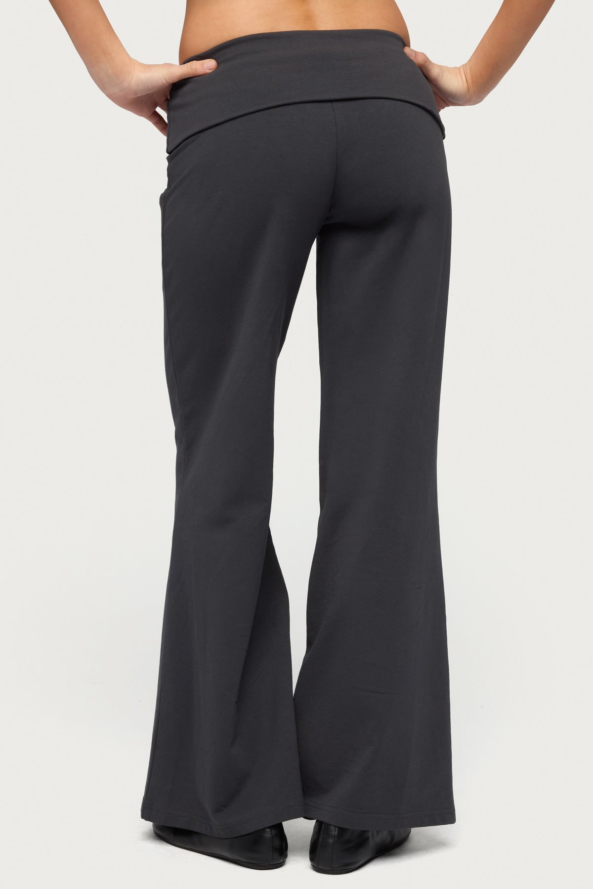 Petite Wide Leg Fold Over Pants - Image 5