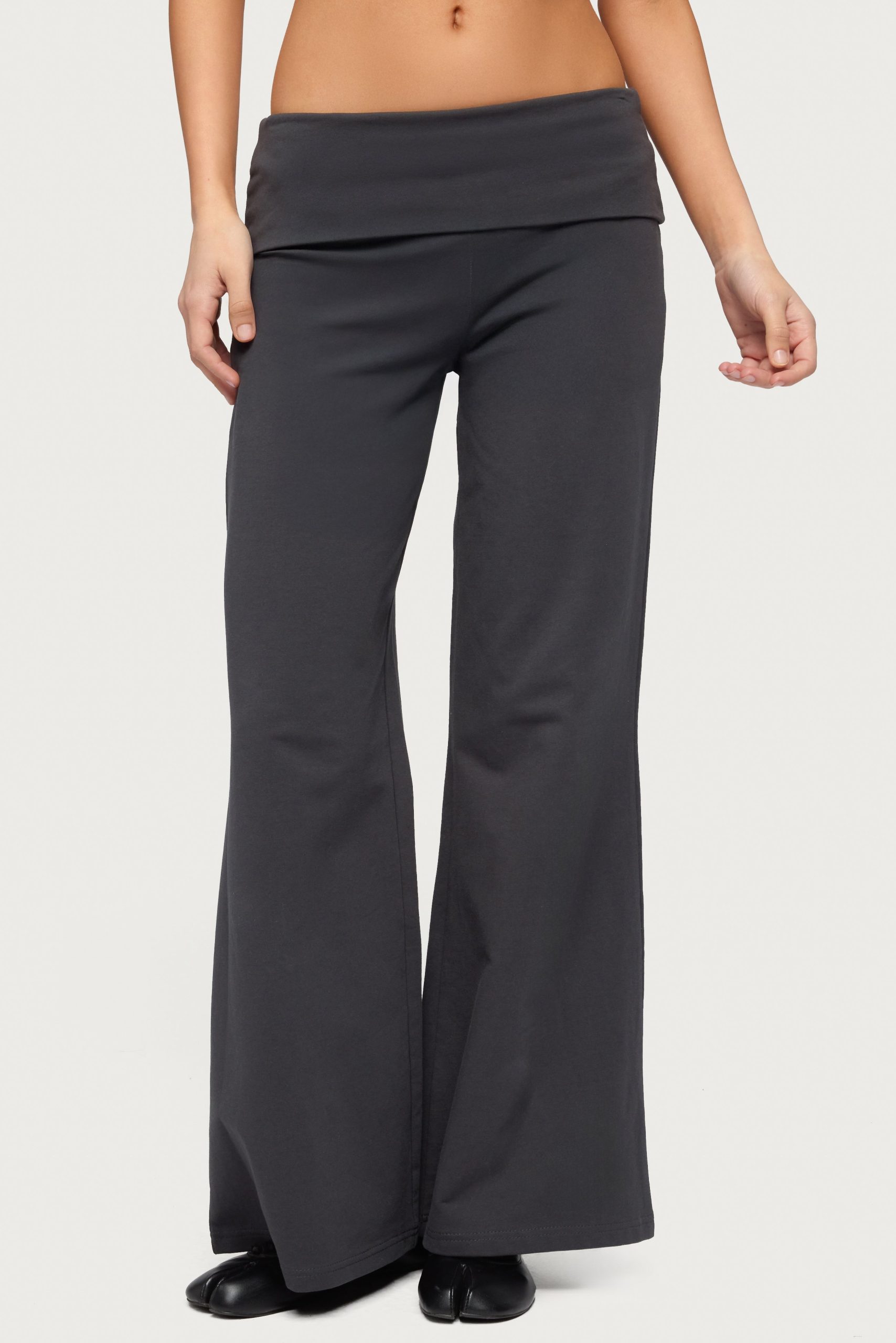 Petite Wide Leg Fold Over Pants - Image 2