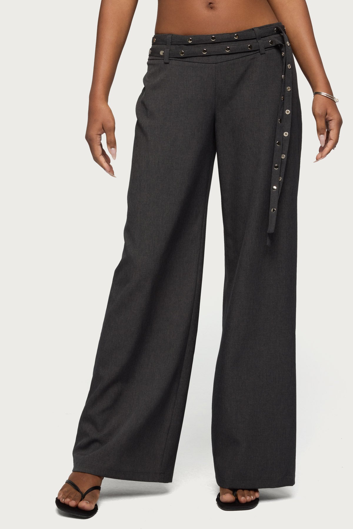 Cruz Double Belt Baggy Tailored Pants - Image 2
