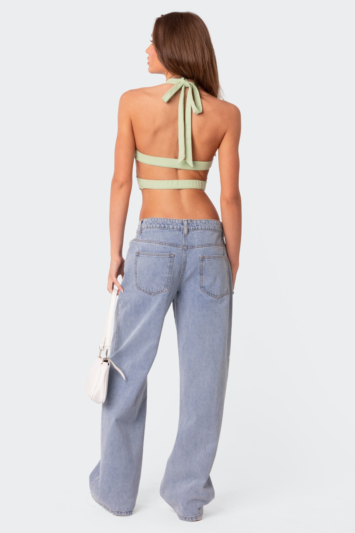 Cady Tie Front Cut Out Top - Image 2