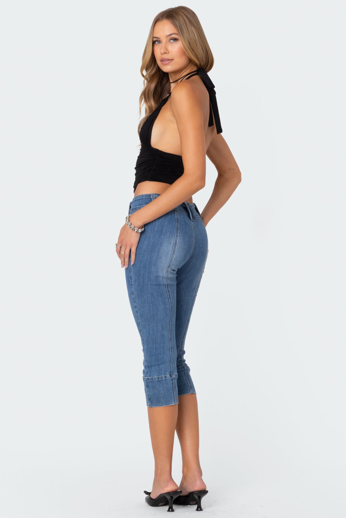 Lillie Knotted Halter Top - Image 5