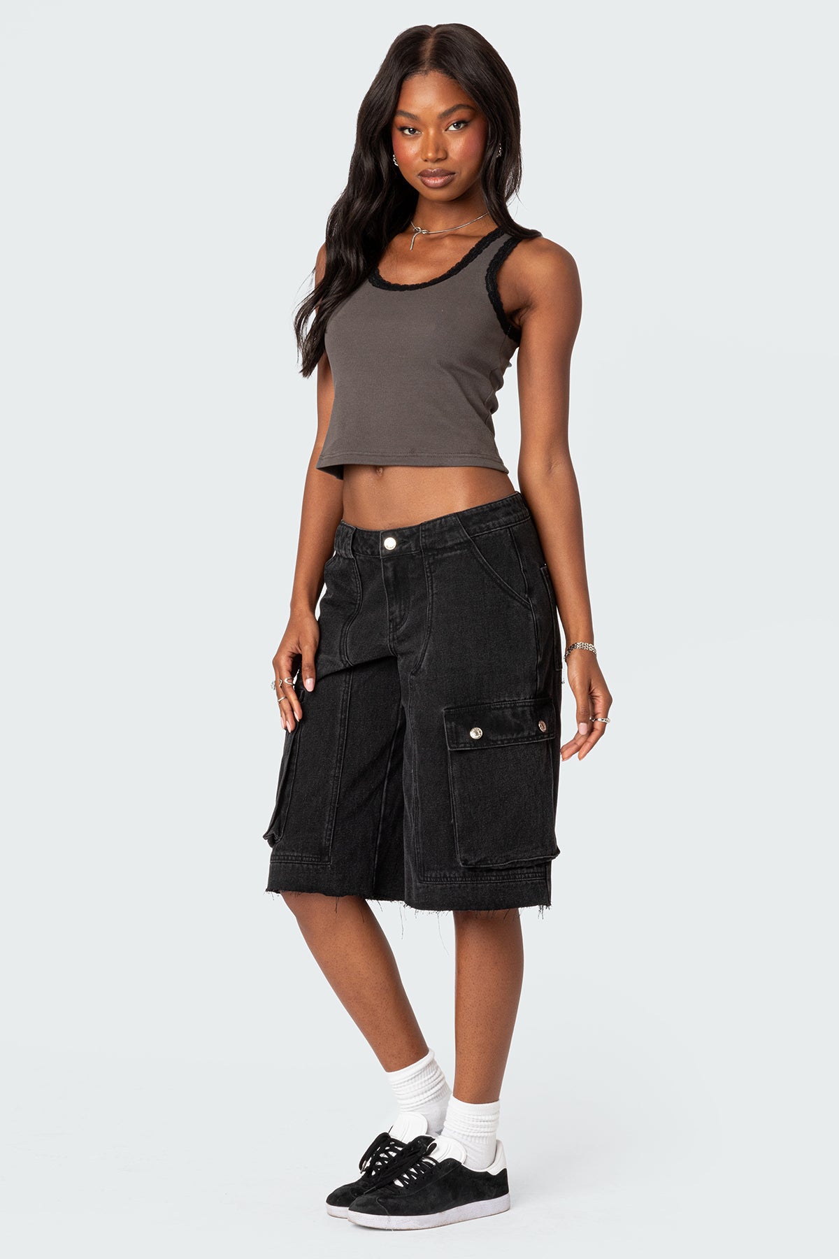 Alix Lacey Ribbed Tank Top - Image 5