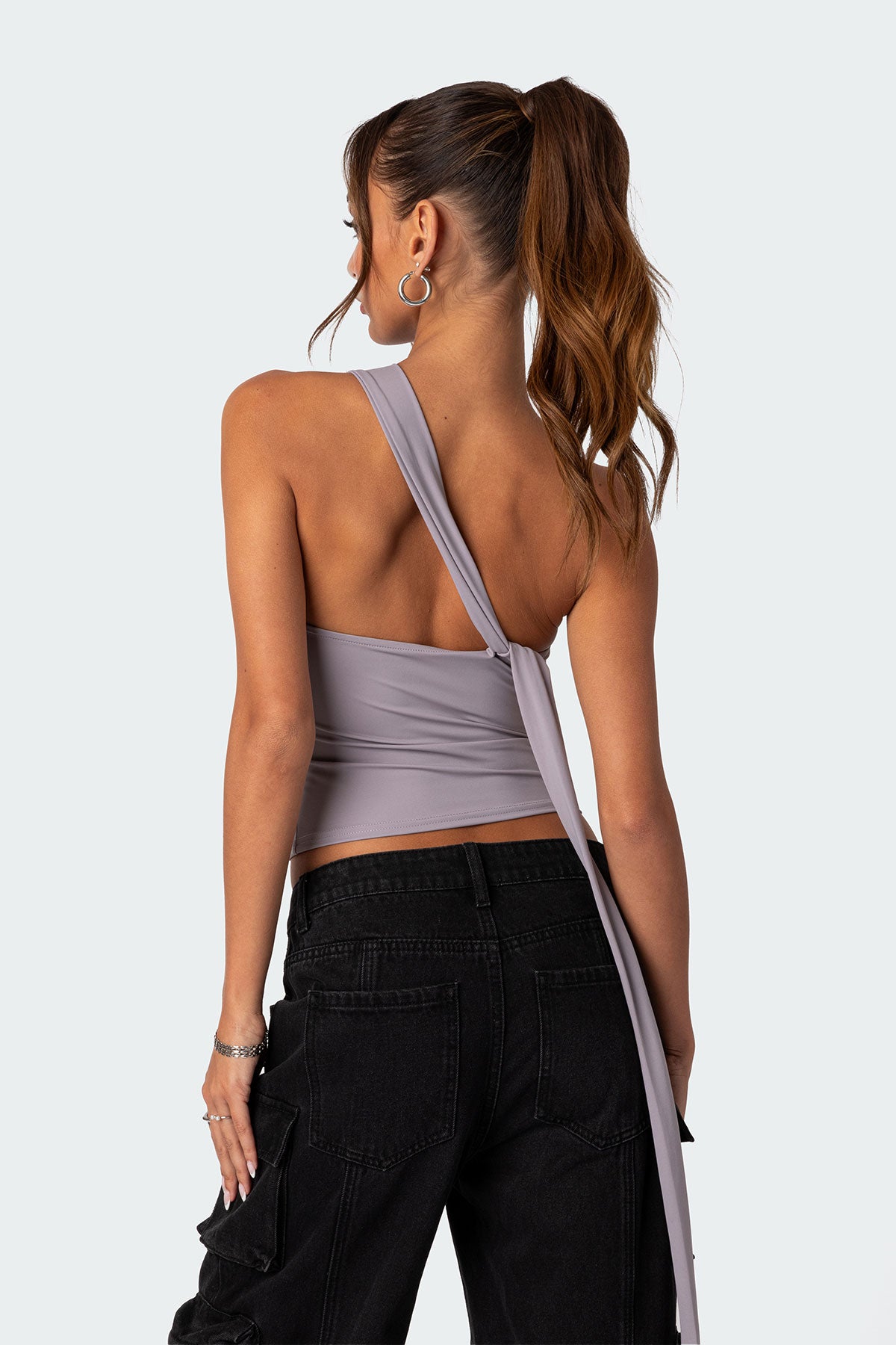 Melony Asymmetric Scarf Top - Image 5