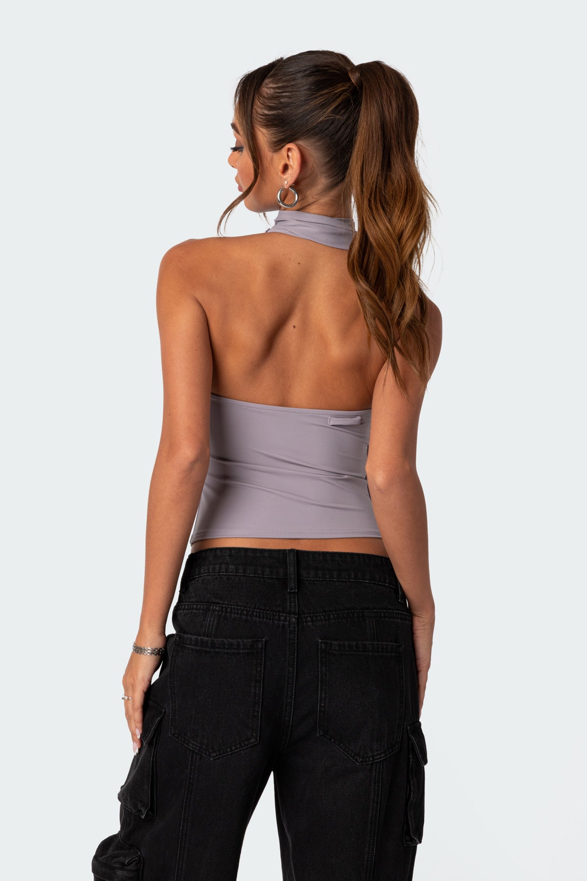 Melony Asymmetric Scarf Top - Image 4