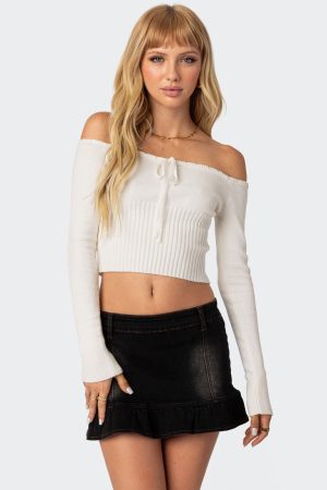Dawna Tie Front Knit Top