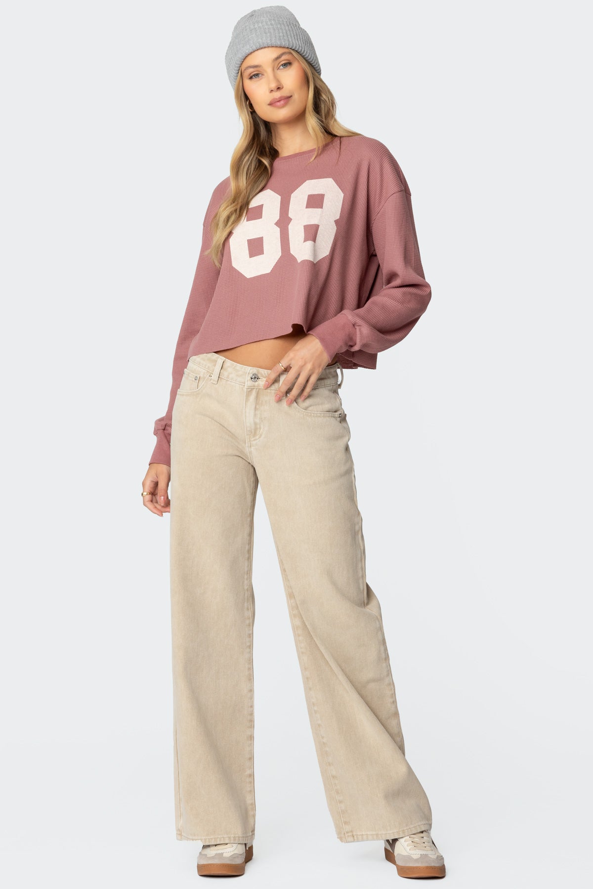 Leopard Star Low Rise Baggy Jeans - Image 5