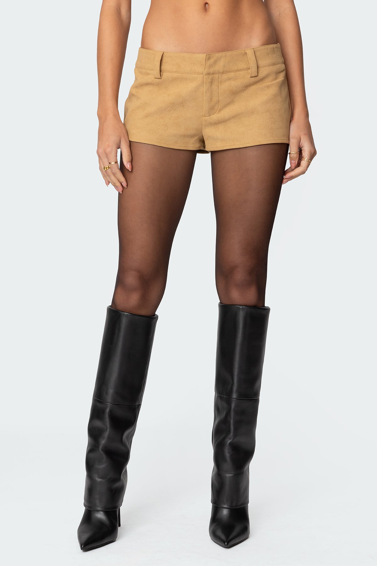 Shane Faux Suede Micro Shorts - Image 2